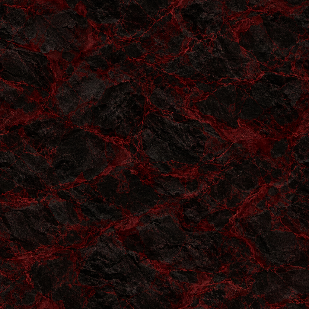 Near-Black Stone with Branching Crimson Fissures Texture preview showing a rough stone texture