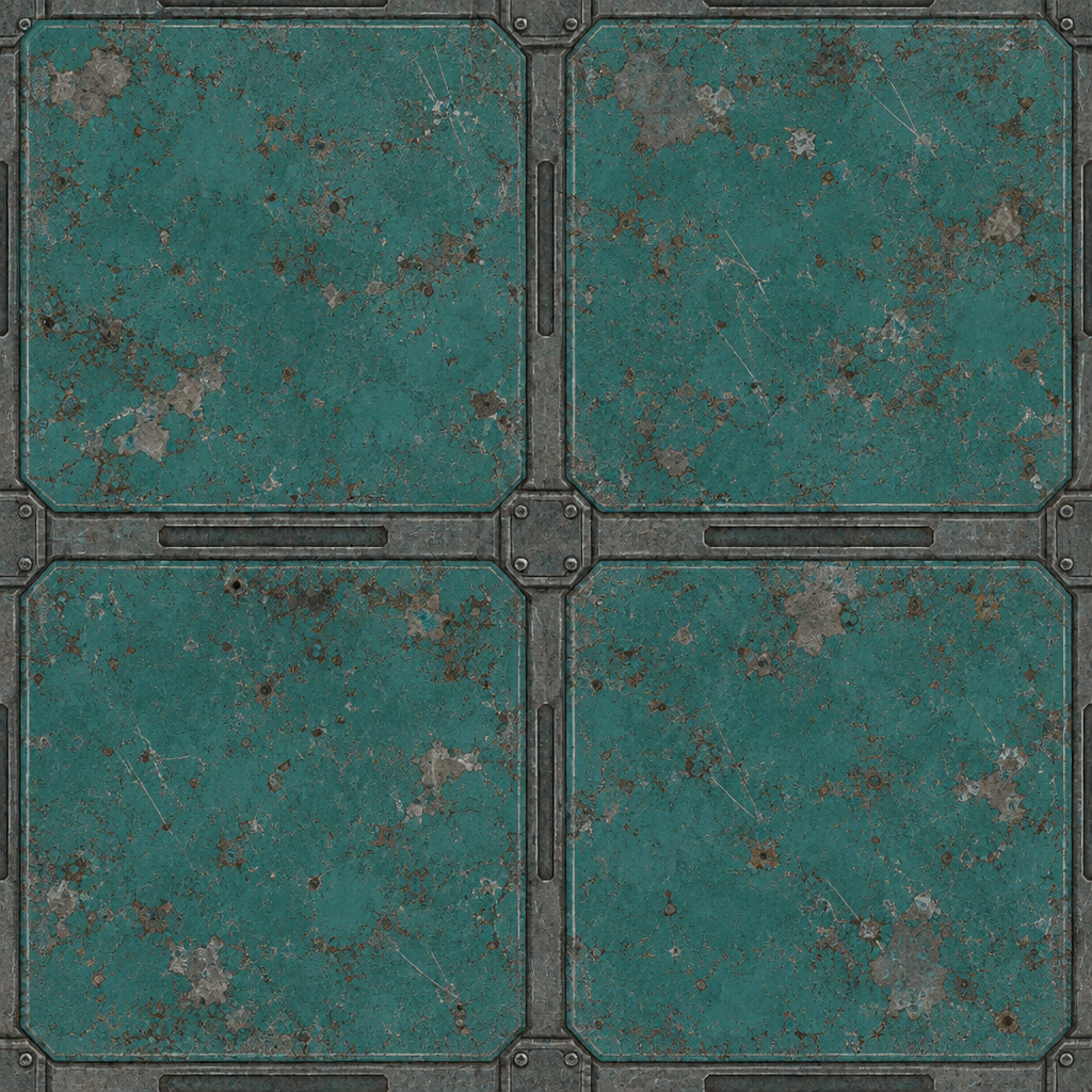 Sci-Fi Panel Material Texture preview showing a industrial sci-fi texture