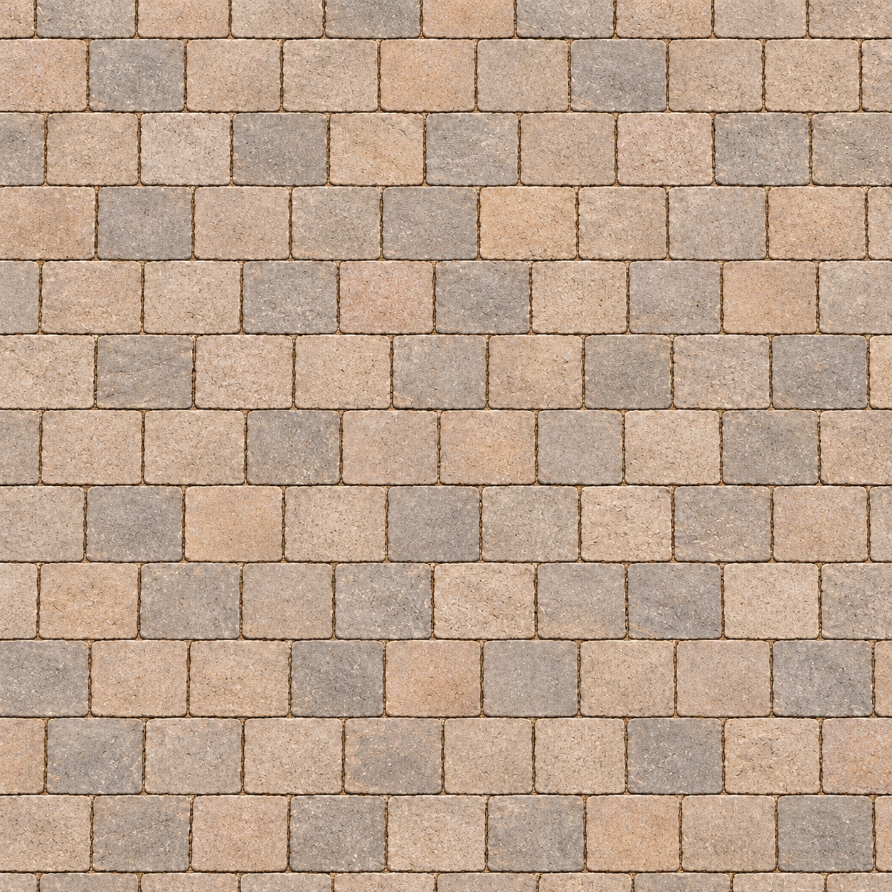 Tan and Gray Staggered Paver Texture preview showing a rough stone texture