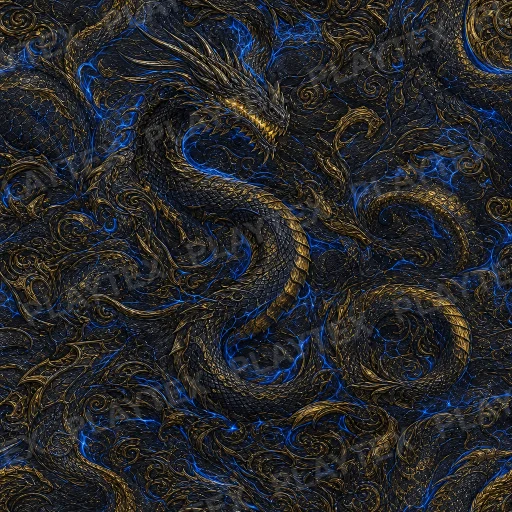 Dark Blue Geometric Dense Abstract Texture