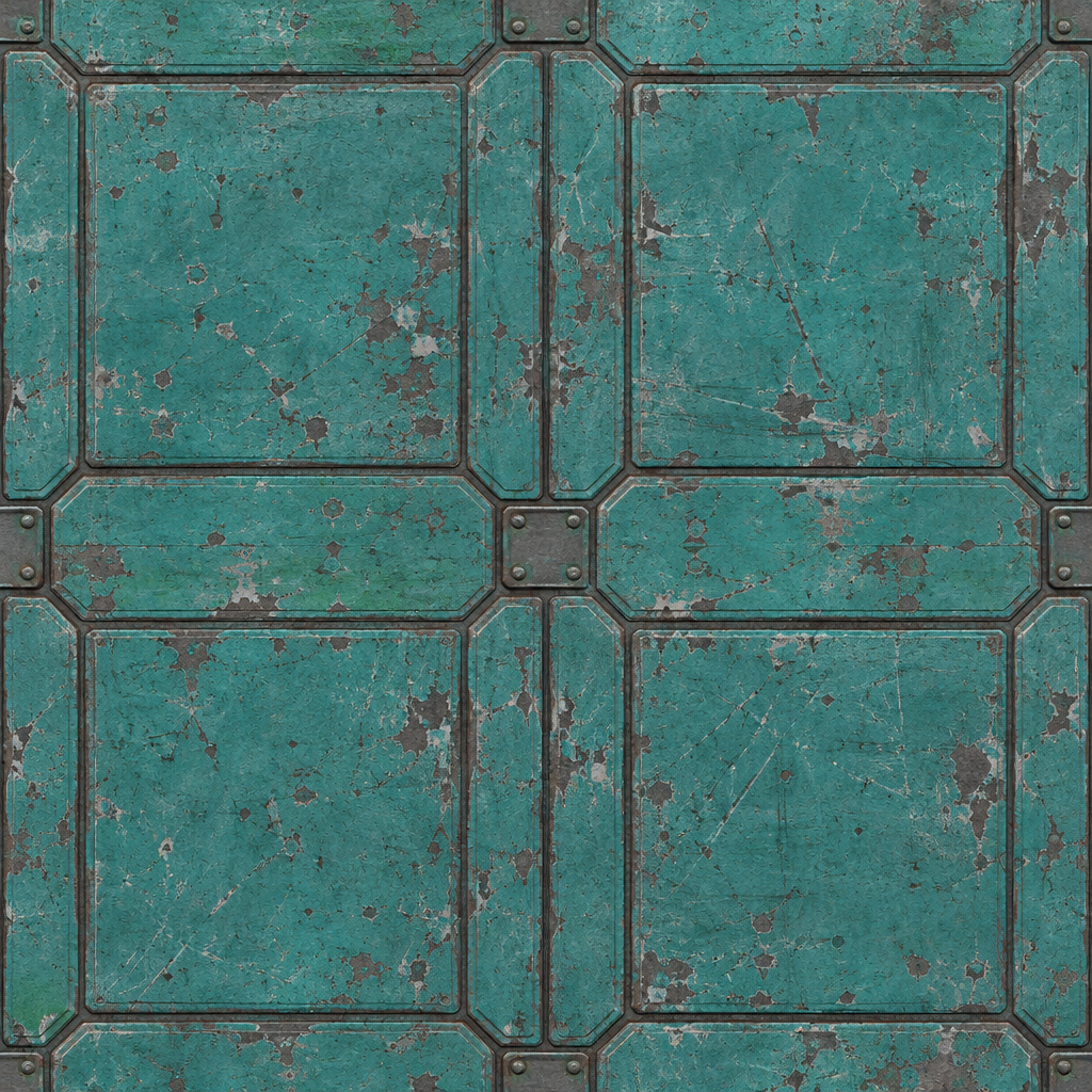 Sci-Fi Panel Material Texture preview showing a industrial sci-fi texture