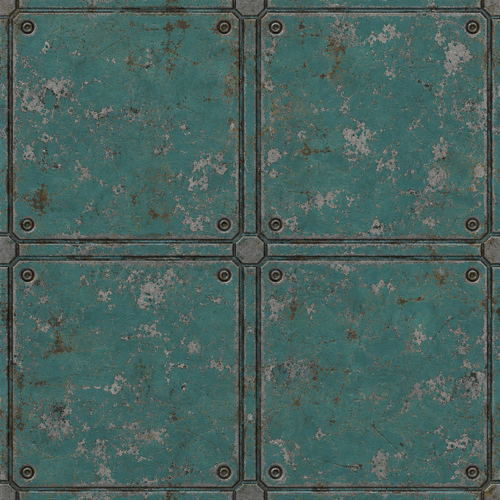 Sci-Fi Panel Material Texture preview showing a industrial sci-fi texture