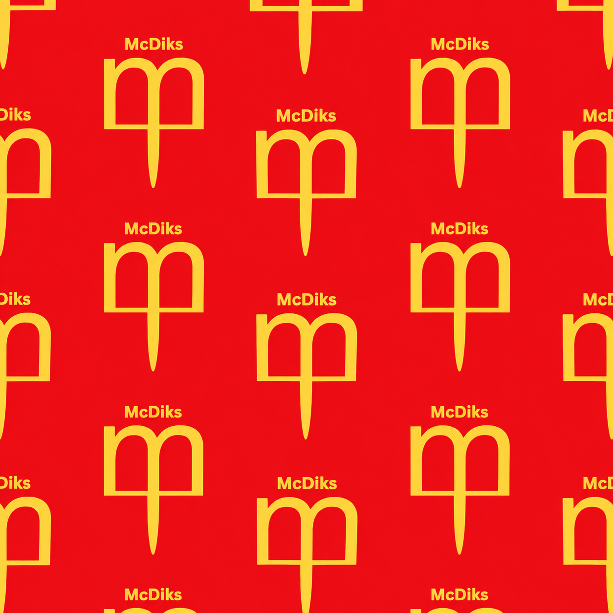 Crimson and Gold Repeating Emblem-Print Texture preview showing a stylized ground texture