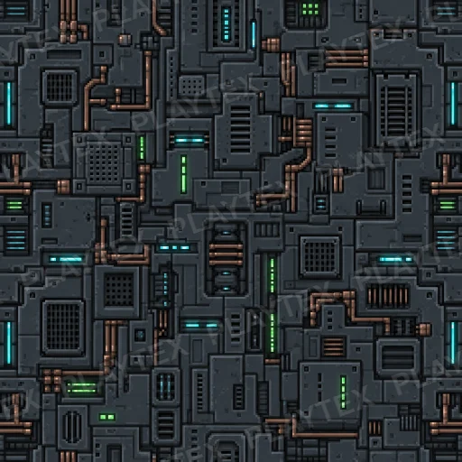 Pixel-Art Metal Dark Gray Texture