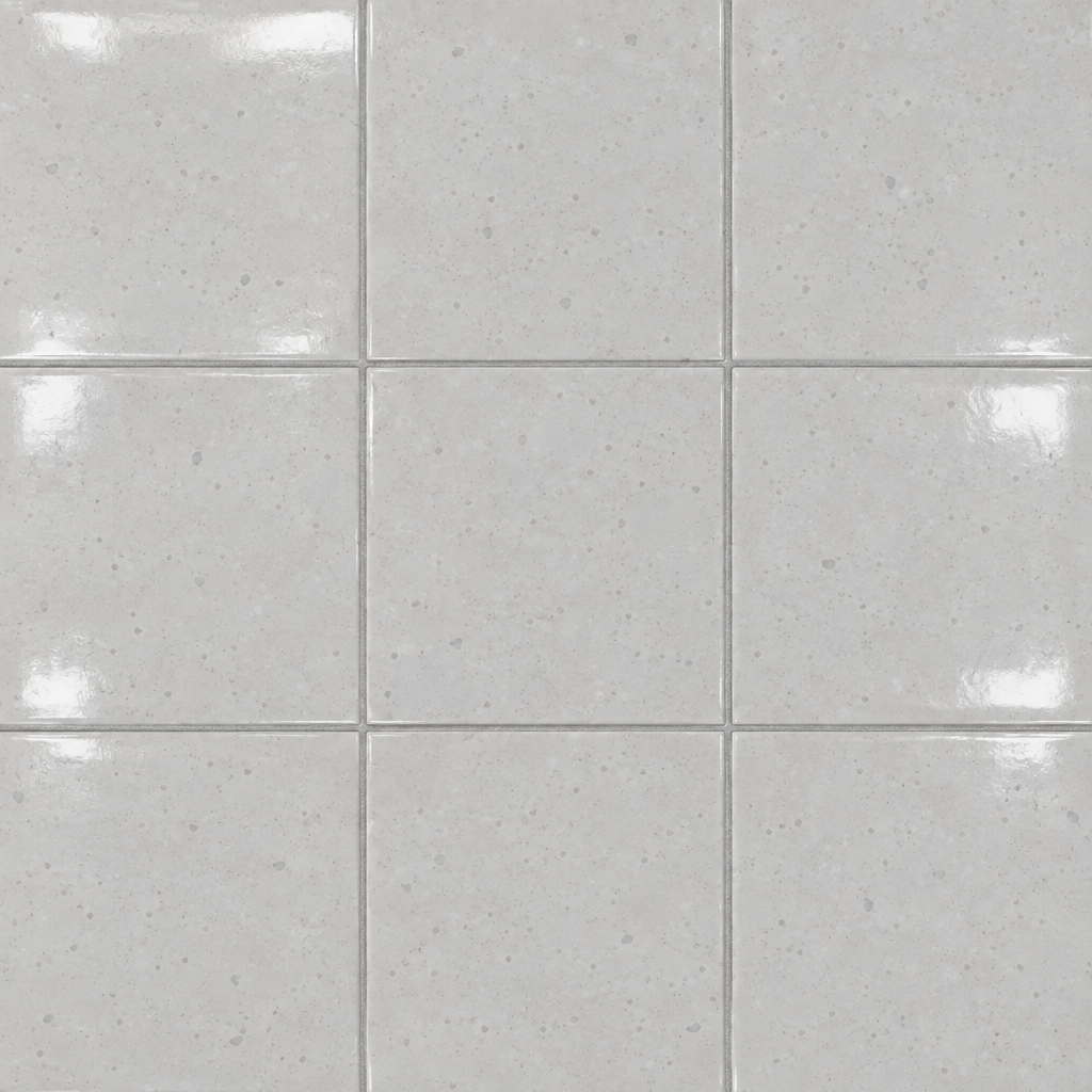 Cream Glossy Speckled Square Ceramic Tile Texture preview showing a polished ceramic texture