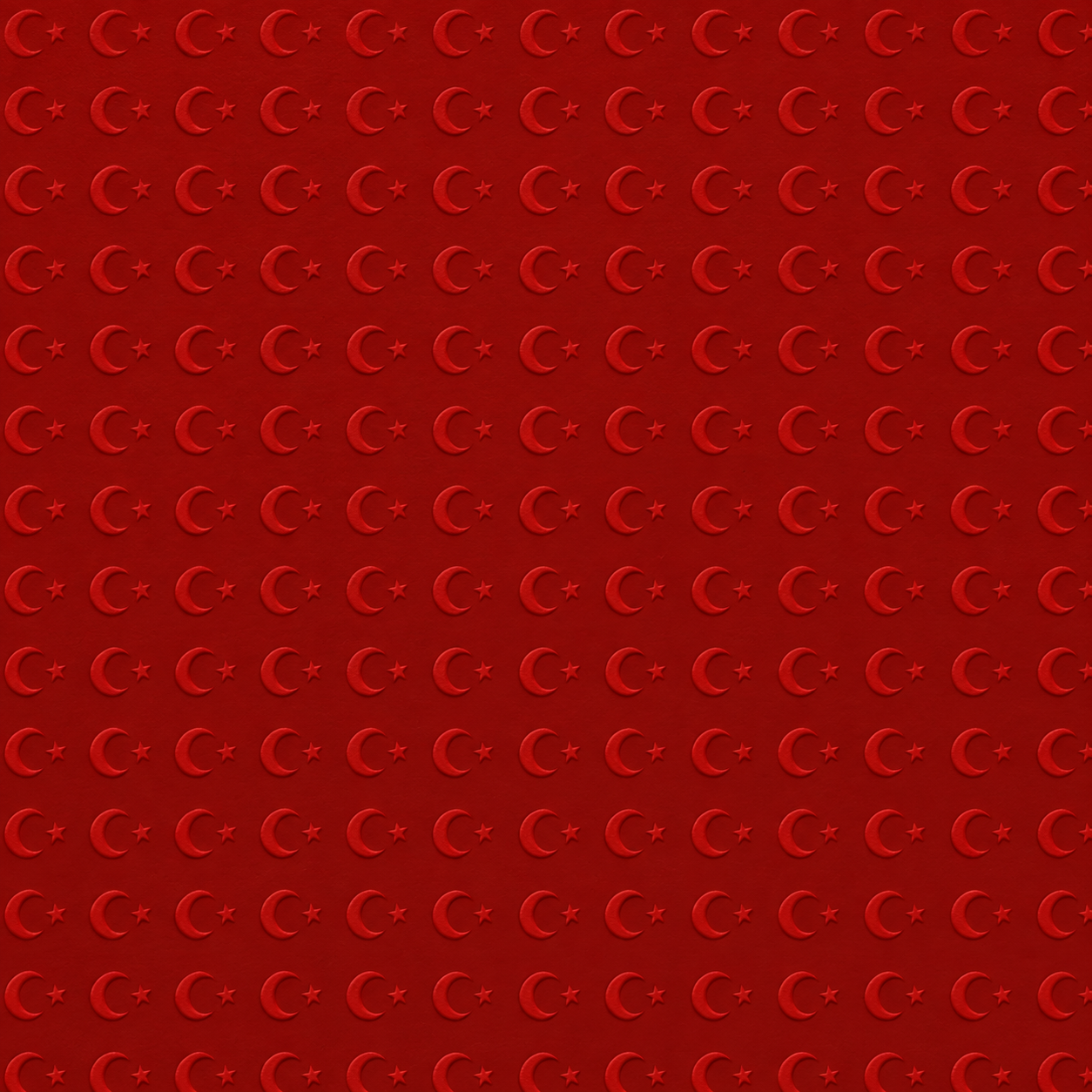 Red Crescent and Star Embossed Rubber Texture preview showing a industrial rubber texture