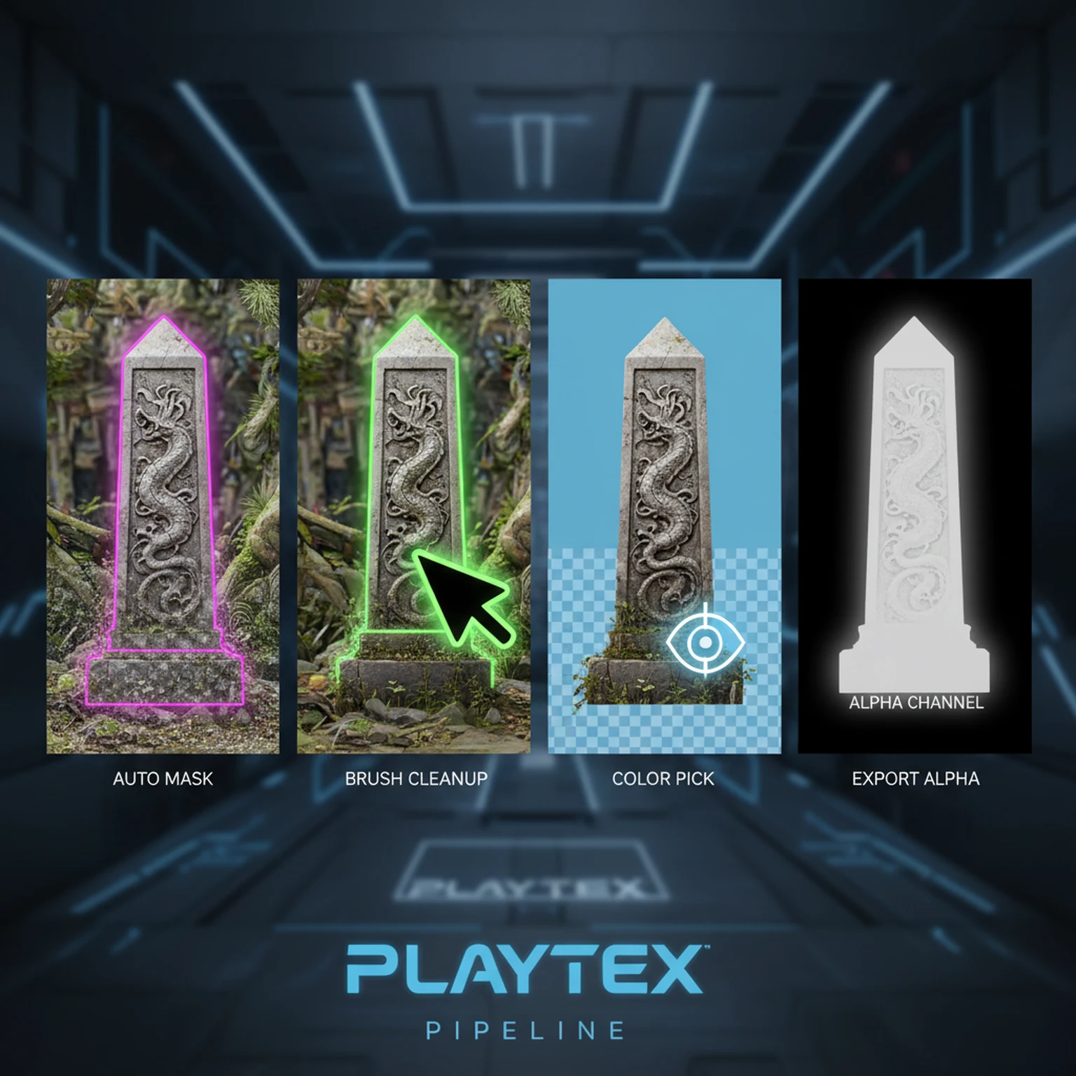 Image Editor Guide for Texture Cleanup, Region Work, and Background Removal visual walkthrough for Mask Precision: Run auto mask, Brush cleanup, Use color pick for flat backgrounds