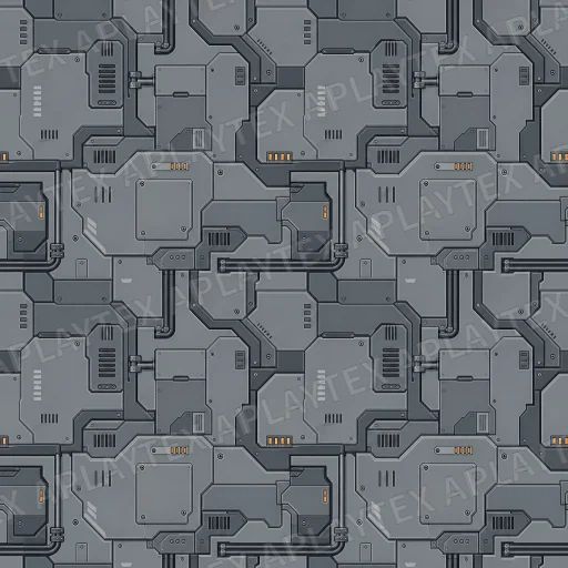 Universal Tile Texture preview showing a industrial sci-fi texture