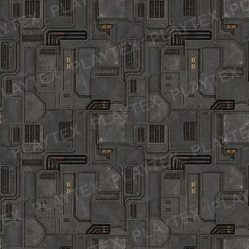 Sci-Fi Texture preview showing a industrial sci-fi texture