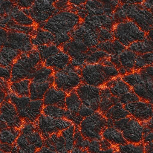 Lava Use Photoreal Workflow Texture preview showing a game-ready texture texture