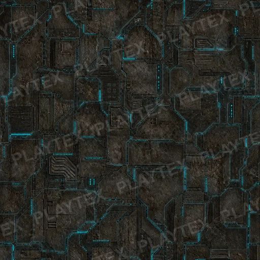 Weathered Sci-Fi Panel Dirty Edges Futuristic High Edited Texture preview showing a worn sci-fi texture