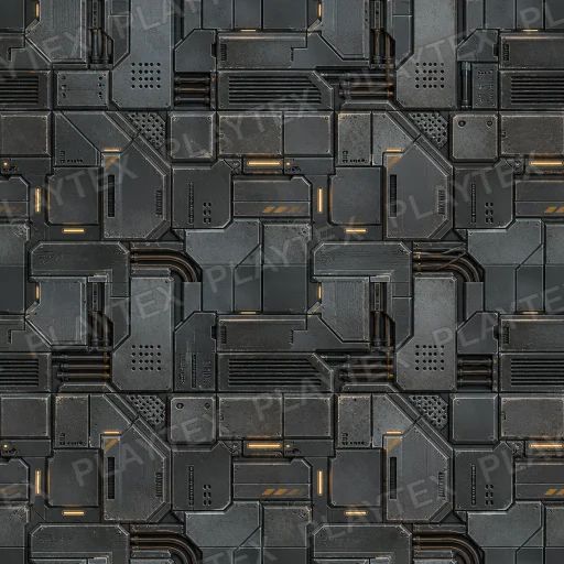 Sci-Fi Texture preview showing a industrial sci-fi texture