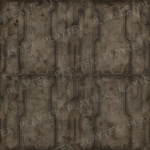 Frontal View Futuristic Sci-Fi Wall Dirty Edges Texture preview showing a worn sci-fi texture