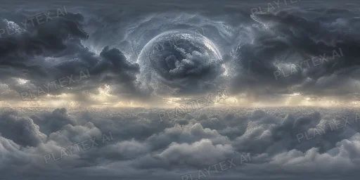 Clear Blue Sky HDRI Sphere preview showing a 360-degree HDRI environment sphere