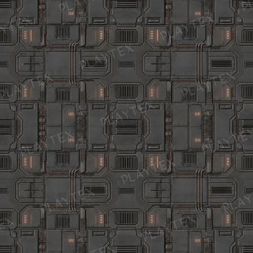 Sci-Fi Texture preview showing a industrial sci-fi texture
