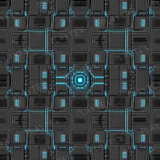 Sci-Fi Edited Texture preview showing a industrial sci-fi texture