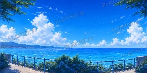 Sunny Tropical Coastline HDRI Sphere preview showing a 360-degree HDRI environment sphere