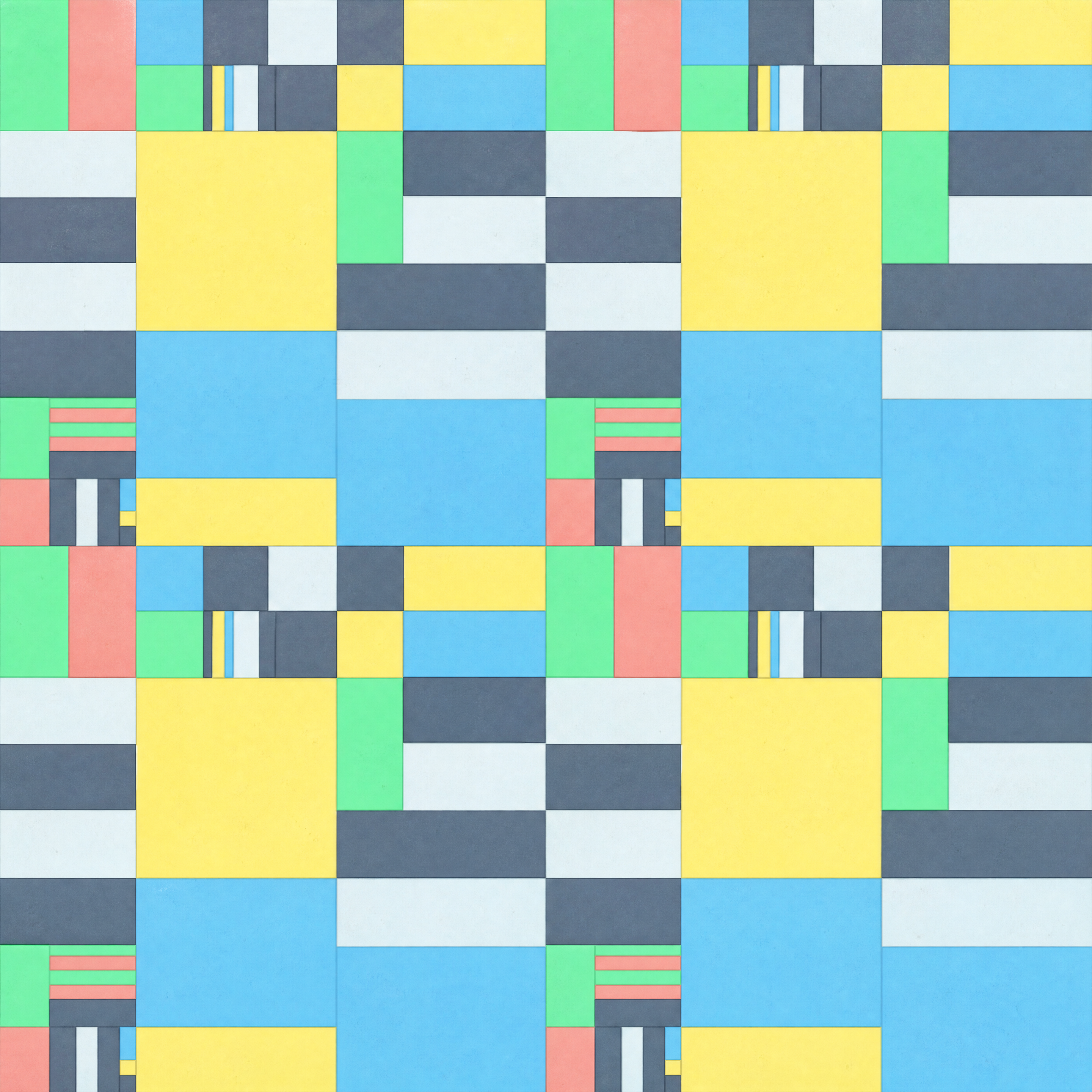 Light Blue Geometric Pattern Multi Colored Ceramic Texture preview showing a game-ready ceramic texture