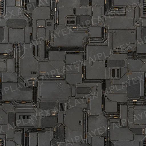 Universal Tile Texture preview showing a industrial sci-fi texture