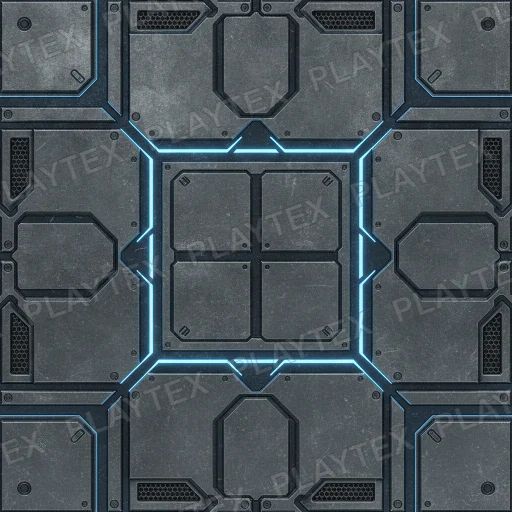 Sci-Fi Panel Texture 13 preview showing a industrial sci-fi texture