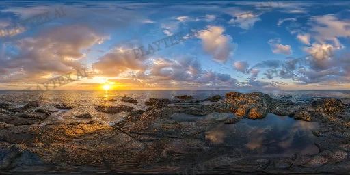 Morning Clear Blue Sky HDRI Sphere preview showing a 360-degree HDRI environment sphere