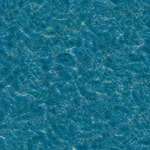 Turquoise Ocean Water Texture preview showing a game-ready liquid texture