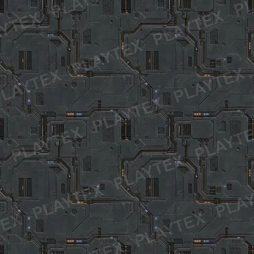 Dark Gray Sci Fi Panel Metal Silver Texture preview showing a industrial sci-fi texture
