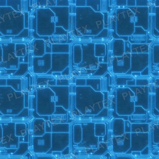 Sci-Fi - Energy Grid Smooth Panels Glowing Nodes Edited Texture preview showing a polished sci-fi texture