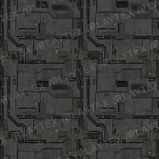 Universal Tile Texture preview showing a industrial sci-fi texture