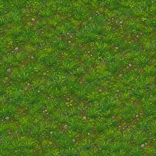 Lush Stylized Fantasy Grass Terrain Green Texture preview showing a natural ground texture