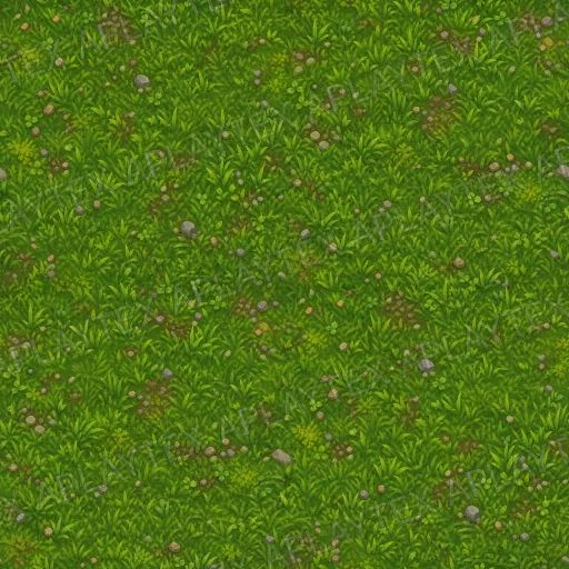 Lush Stylized Fantasy Grass Terrain Texture preview showing a natural ceramic texture
