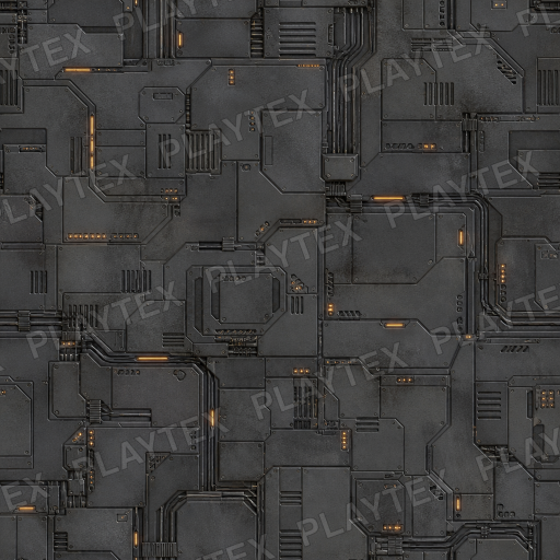 Sci-Fi Texture preview showing a industrial sci-fi texture