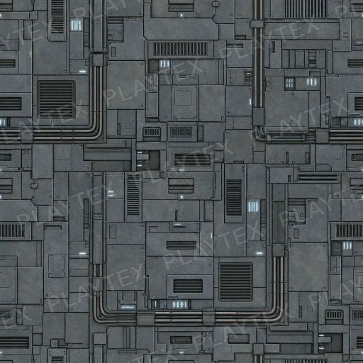 Red-Brown Sci Fi Panel Metal Texture preview showing a industrial sci-fi texture
