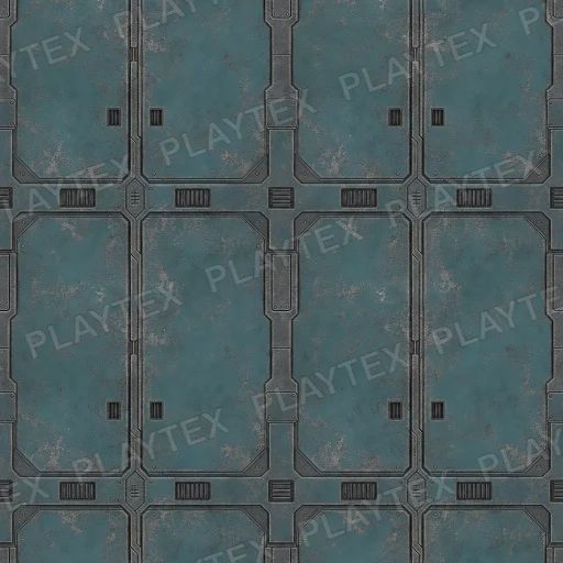 Weathered Sci-Fi Floor Panel Texture preview showing a worn sci-fi texture