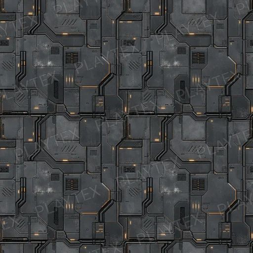 Sci-Fi Panel Texture 5 preview showing a industrial sci-fi texture