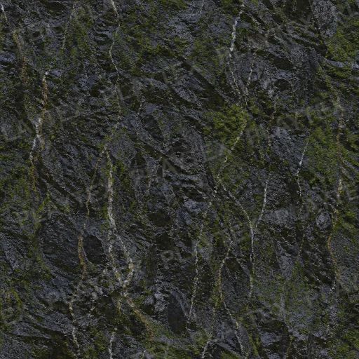 Wet Black Basalt Cliff Face Mineral Texture preview showing a natural organic texture