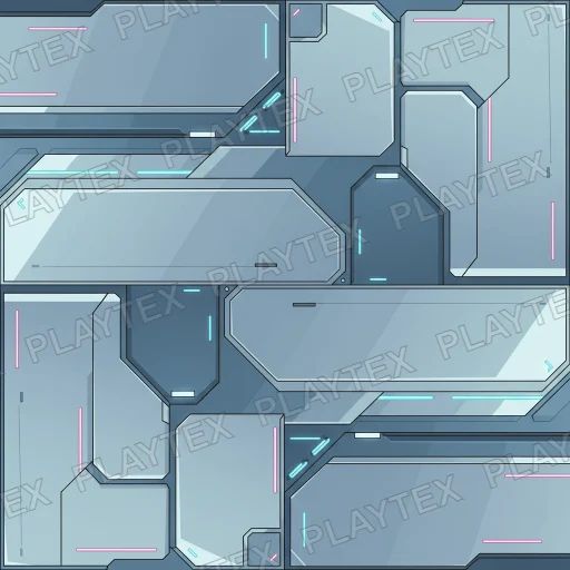 Glowing Sci-Fi Panel Texture 4 preview showing a industrial sci-fi texture