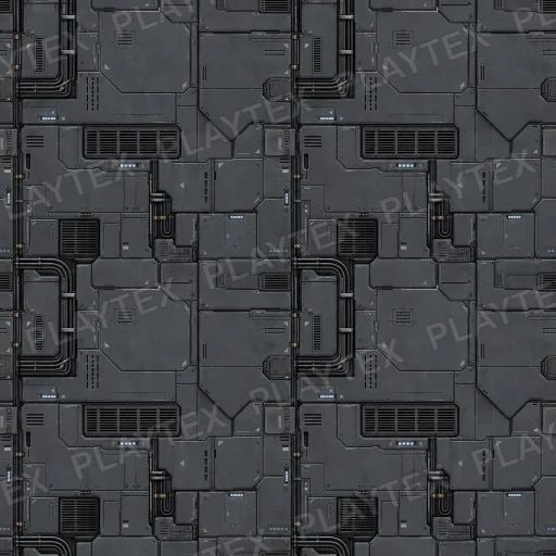 Sci-Fi Panel Texture 10 preview showing a industrial sci-fi texture