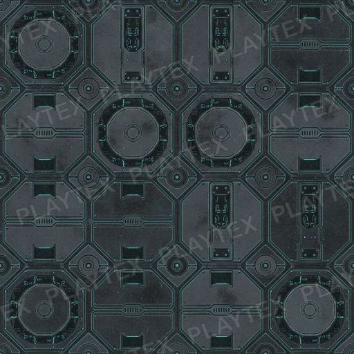 Glowing Sci-Fi Panel Texture 2 preview showing a industrial sci-fi texture