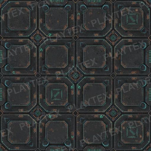 Metal Texture 5 preview showing a industrial sci-fi texture