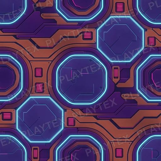 Sci-Fi Panel Texture 23 preview showing a industrial sci-fi texture