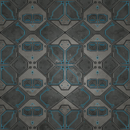 Sci-Fi Panel Texture 25 preview showing a industrial sci-fi texture