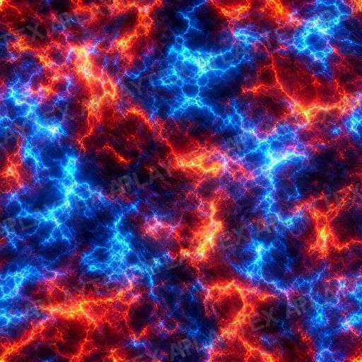 Electric Blue and Red Plasma Energy Texture preview showing a stylized other texture