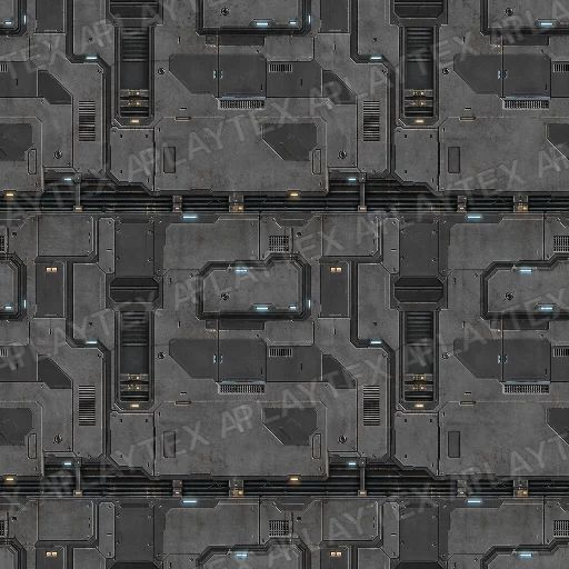 Universal Tile Texture preview showing a industrial sci-fi texture