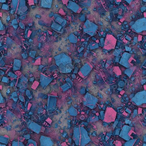 Debris Texture 4 preview showing a game-ready stone texture