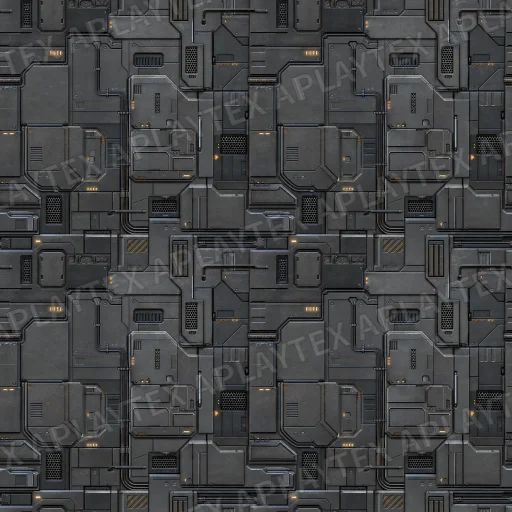 Universal Tile Texture preview showing a industrial sci-fi texture