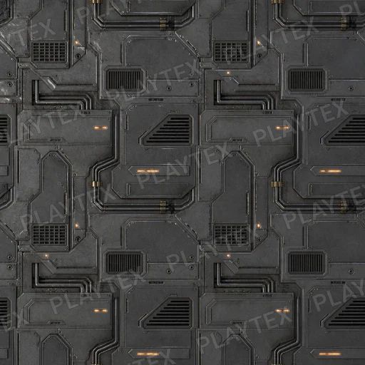 Sci-Fi Texture preview showing a industrial sci-fi texture