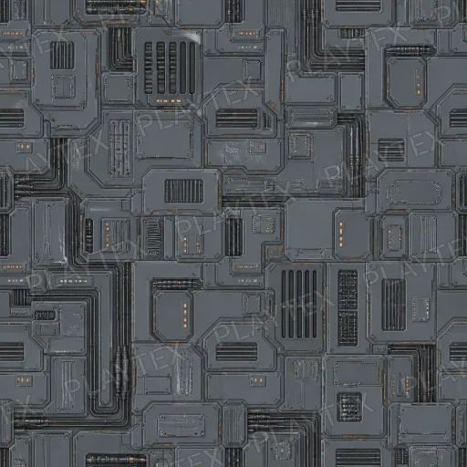 Sci-Fi Texture preview showing a industrial sci-fi texture