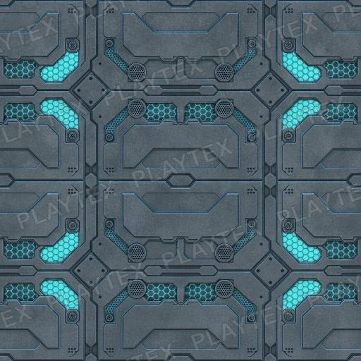 Sci-Fi Panel Texture 17 preview showing a industrial sci-fi texture