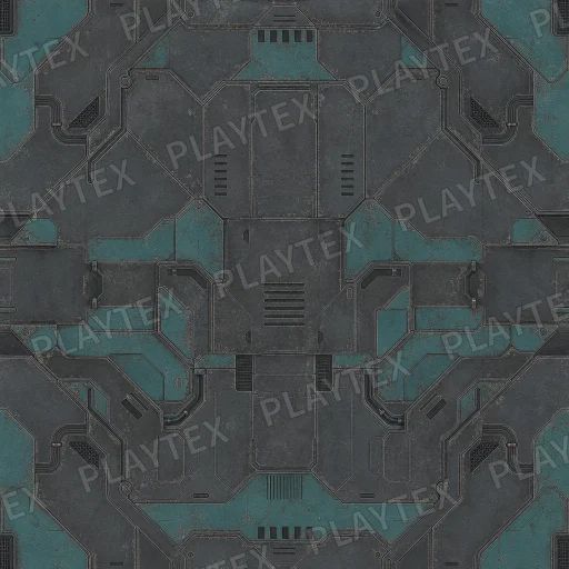 Weathered Sci-Fi Panel Floor Texture 2 preview showing a worn sci-fi texture